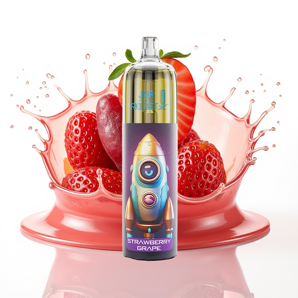 JNR Rocket-X 12400 Puffov Enkratna Vape Jagoda Grozdje 25ml 850mAh