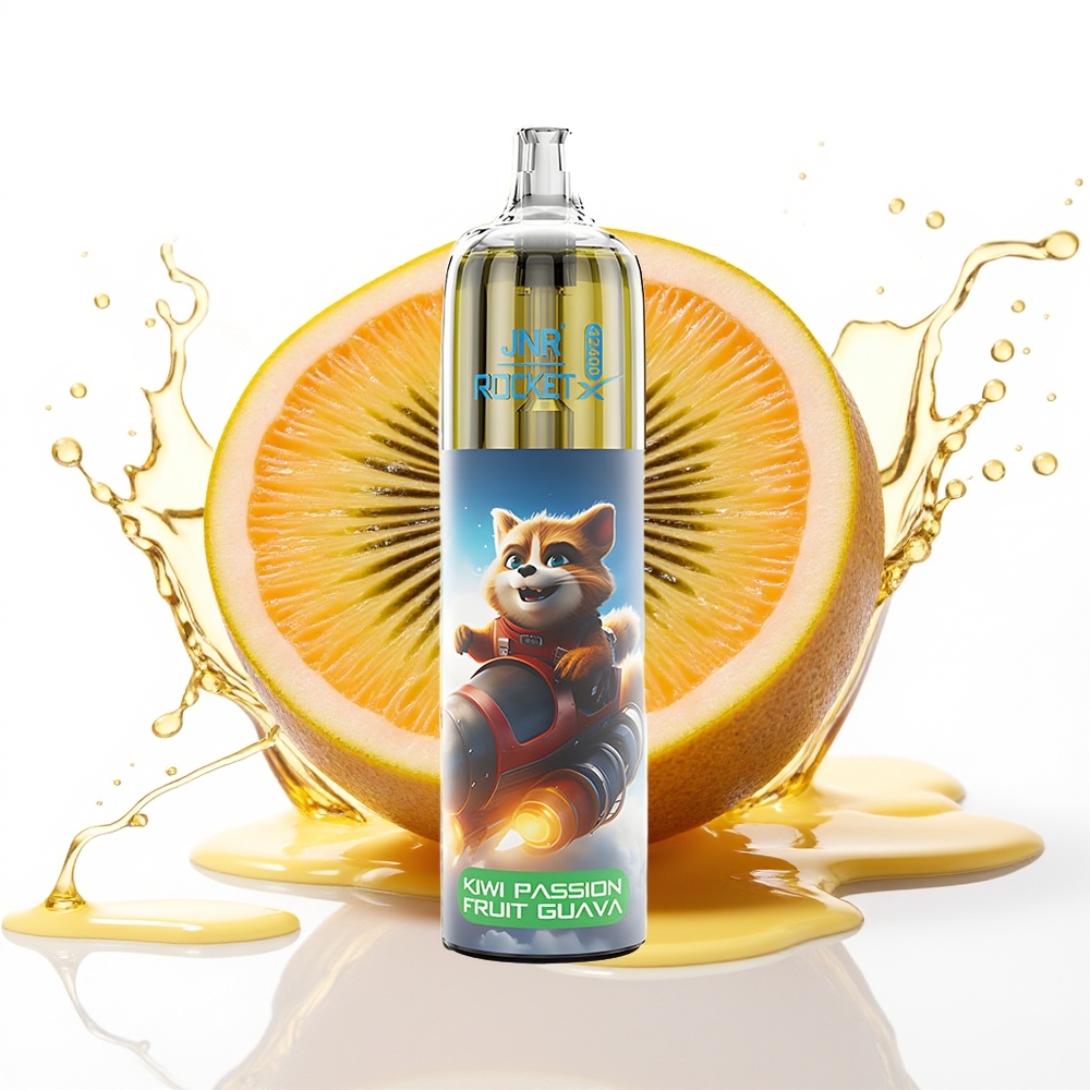 JNR Rocket-X 12400 Puffs Enkratna Vape Kivi Pasijonka Gvajava 25ml RGB