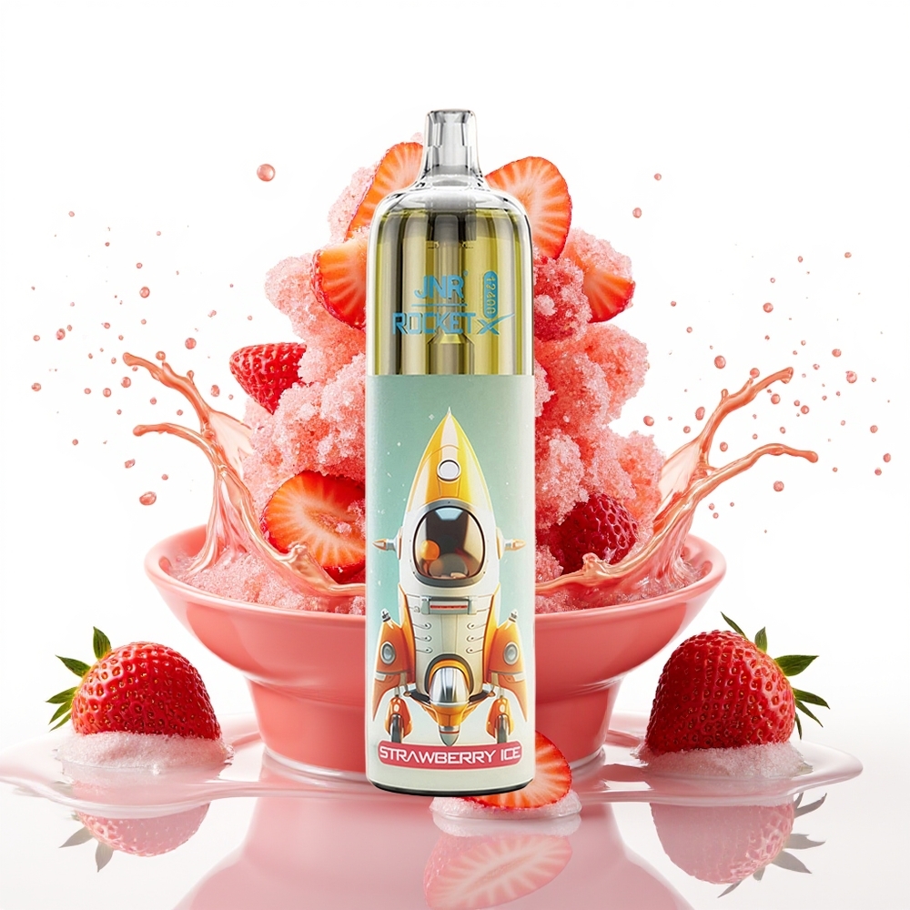 JNR Rocket-X 12400 Pufi Enkratni Vape Jagoda Led z 850mAh in Type-C