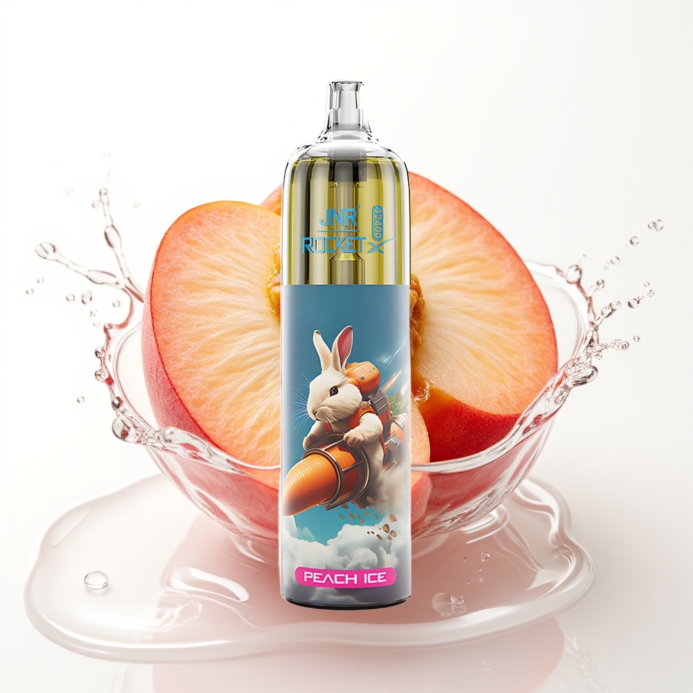 JNR Rocket-X 12400 Pufov Enkratni Vape Breskva Led 25ml 850mAh