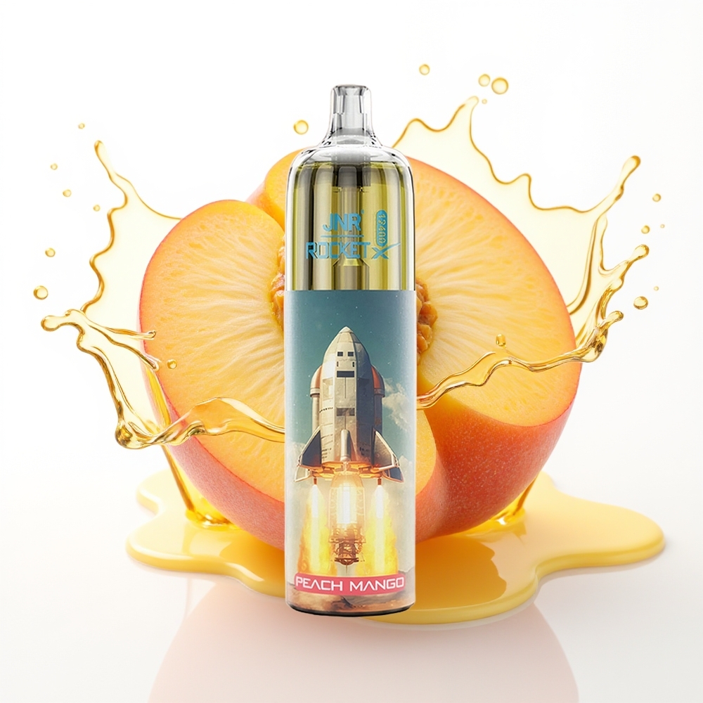 JNR Rocket-X 12400 Pufov Nastavljiv Pretok & 25ml E-Tekočina Breskva Mango