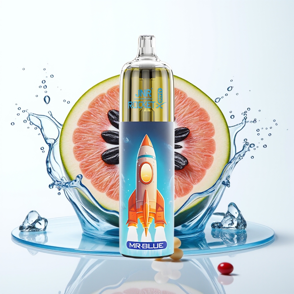 JNR Rocket-X 12400 Pufov Premerljiv Pretok in 25ml E-tekočine Gospod Modri
