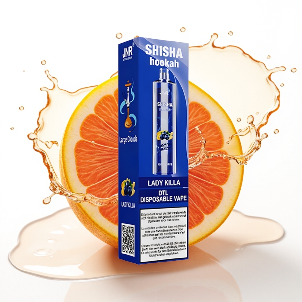 JNR Shisha Hookah 12000 Puffs 24ml 750mAh Tipkovalni Lady Killa