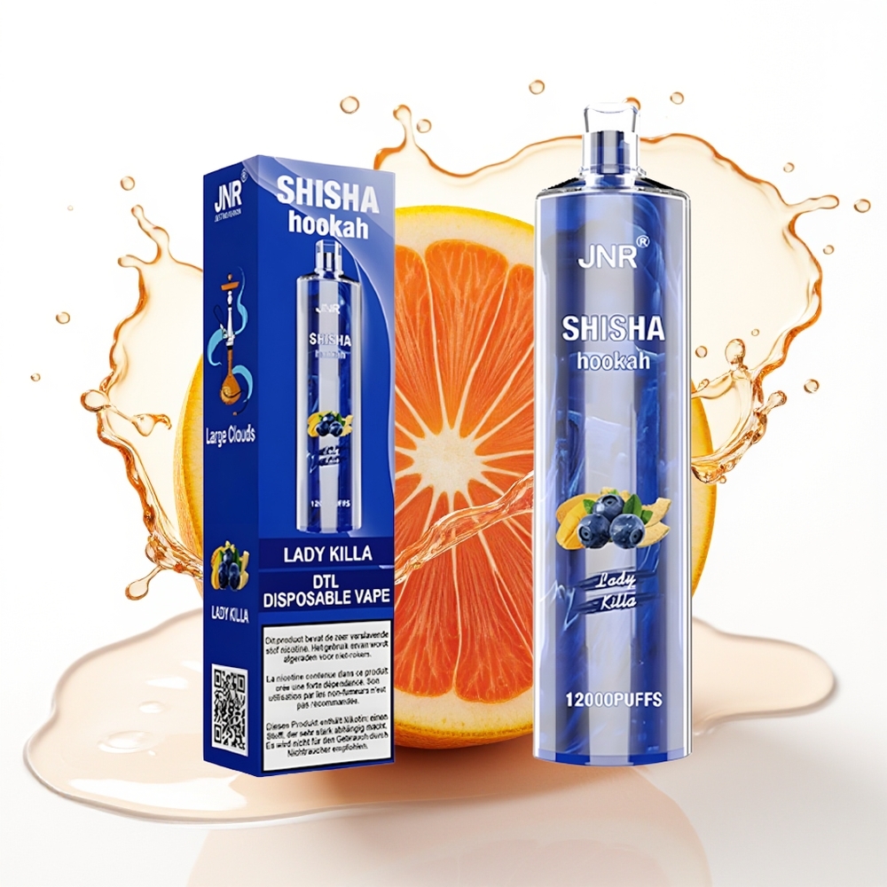 JNR Shisha Hookah 12000 Puffs 24ml 750mAh Tipkovalni Lady Killa