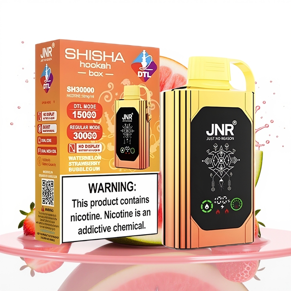 JNR Shisha Hookah Box 20500 Puffs 25ml 1000mAh Lubenica Jagoda Mehurčki Gumi