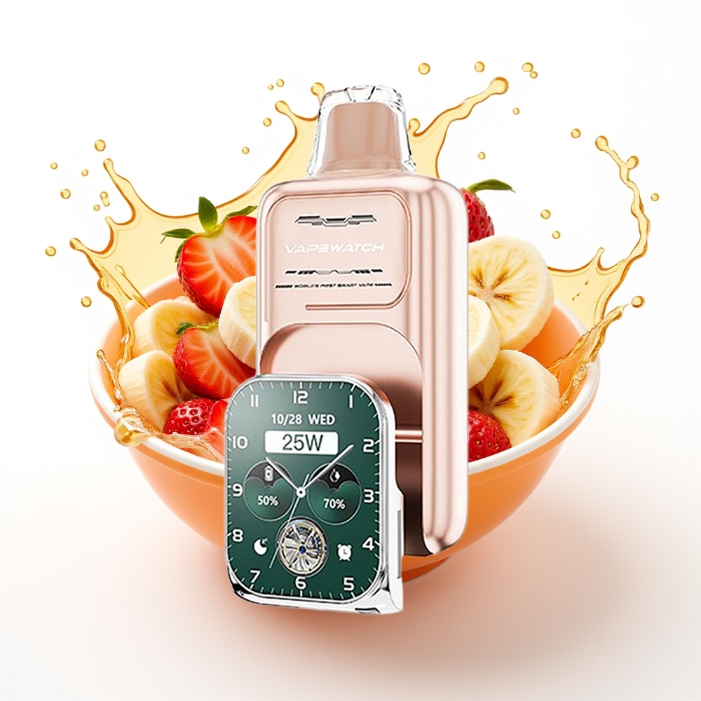 JNR VapeWatch 30000 Puffs 1000mAh 19mL Jagoda Banana Enkratna Vape