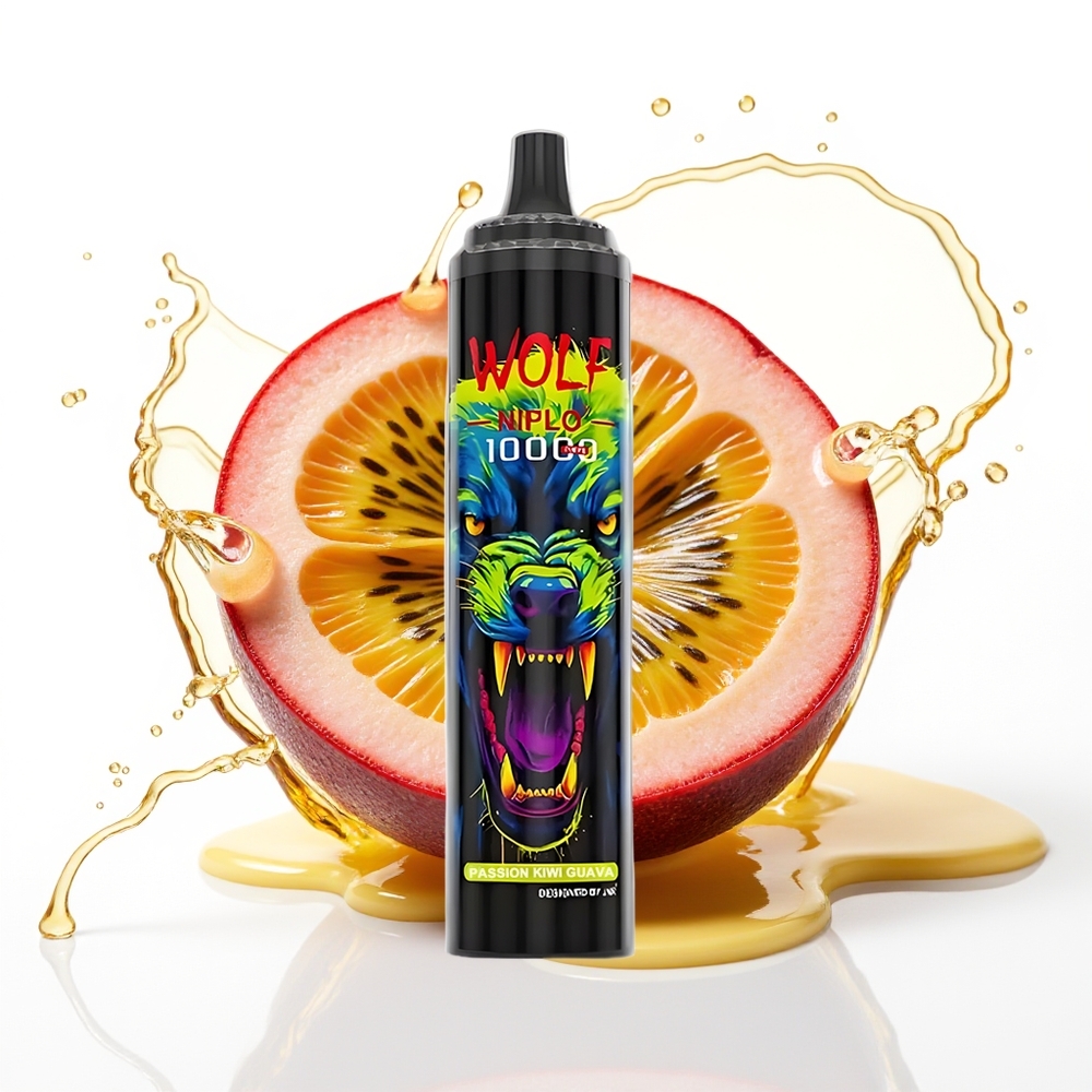 JNR Wolf Niplo 10000 Puffs 20ml 5% Pasijonirana Kivija Guava