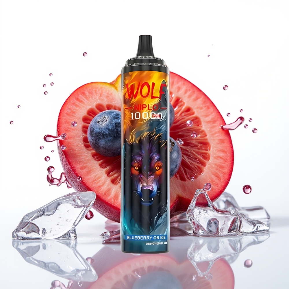 JNR Wolf Niplo 10000 Puffs 20ml Tipka Modra Jagoda na Ledu