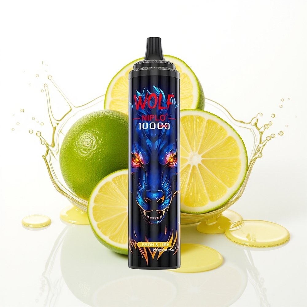 JNR Wolf Niplo 10000 Pufs 20ml Limona & Limeta Enkratni Vape