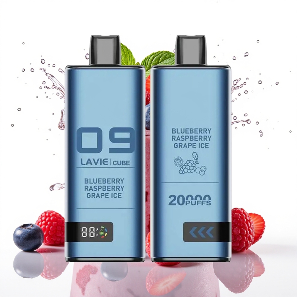Lavie Cube 20000 Puffov Tip-C Borovnica Malina Grozdje Led Enkratni Vape