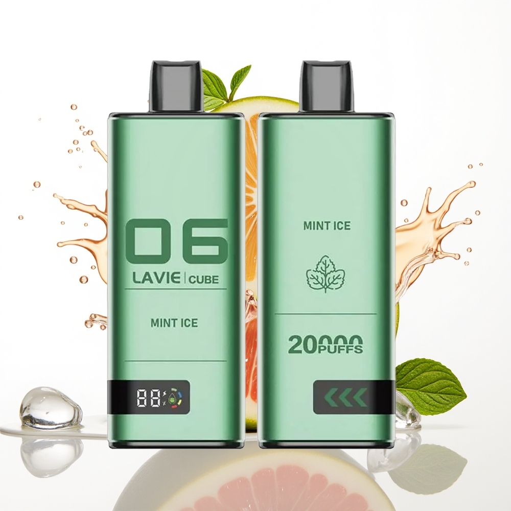 Lavie Cube 20000 Puffs 28ML Tipka Mint Led Enkratni Vape