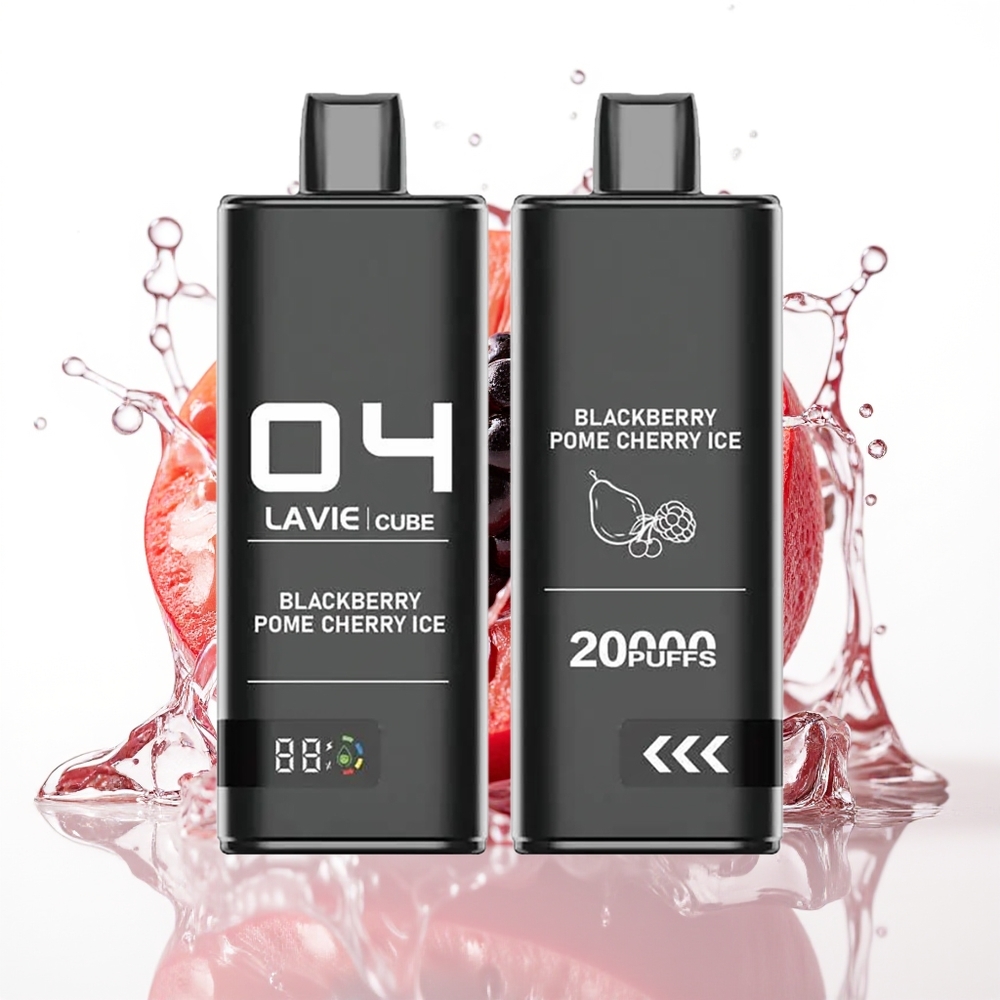 Lavie Cube 20000 Puffs 28ML Type C Črni Jagodičevega Ledu