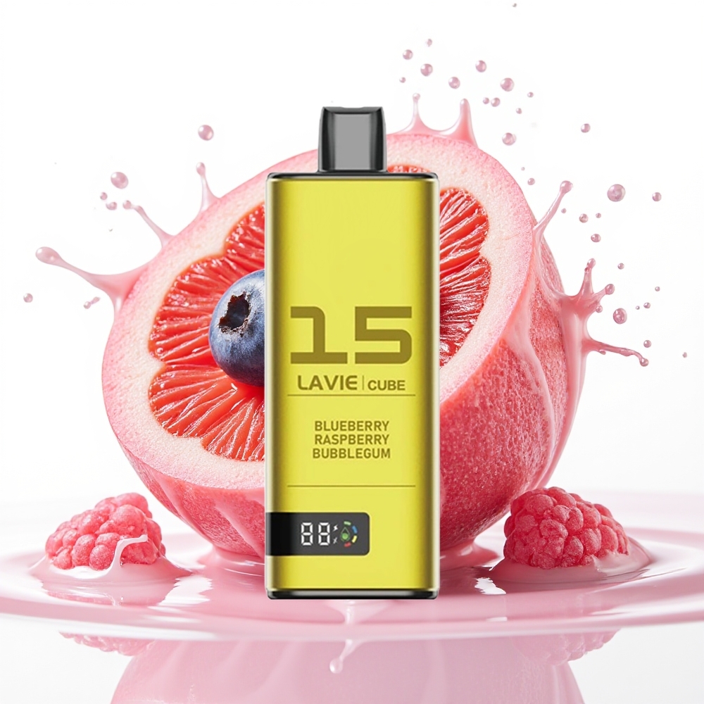 Lavie Cube 20000 Puffs 600mAh Type C Enkratni Vape Borovnica Malina Bubblegum