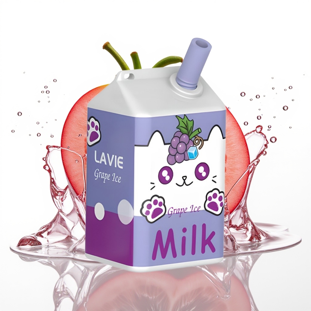 LAVIE Milk 7000 Puffs 16ML 600mAh Enkratna Vapa Grozdji Led