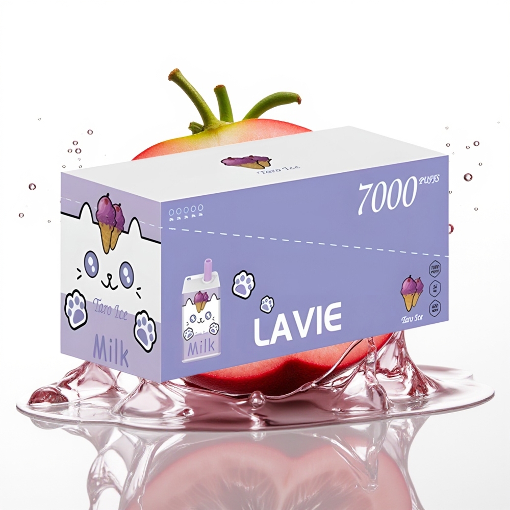 LAVIE Milk 7000 Puffs 16ML 600mAh Enkratna Vapa Grozdji Led