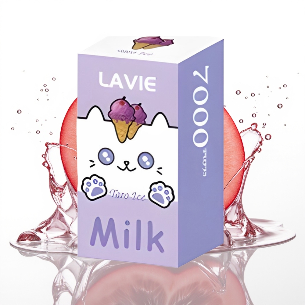 LAVIE Milk 7000 Puffs 16ML 600mAh Enkratna Vapa Grozdji Led