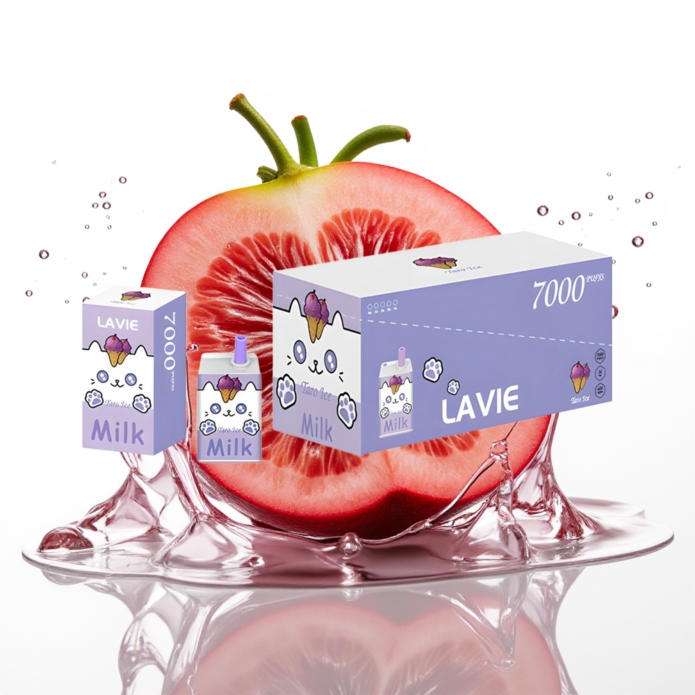 LAVIE Milk 7000 Puffs 16ML 600mAh Enkratna Vapa Grozdji Led