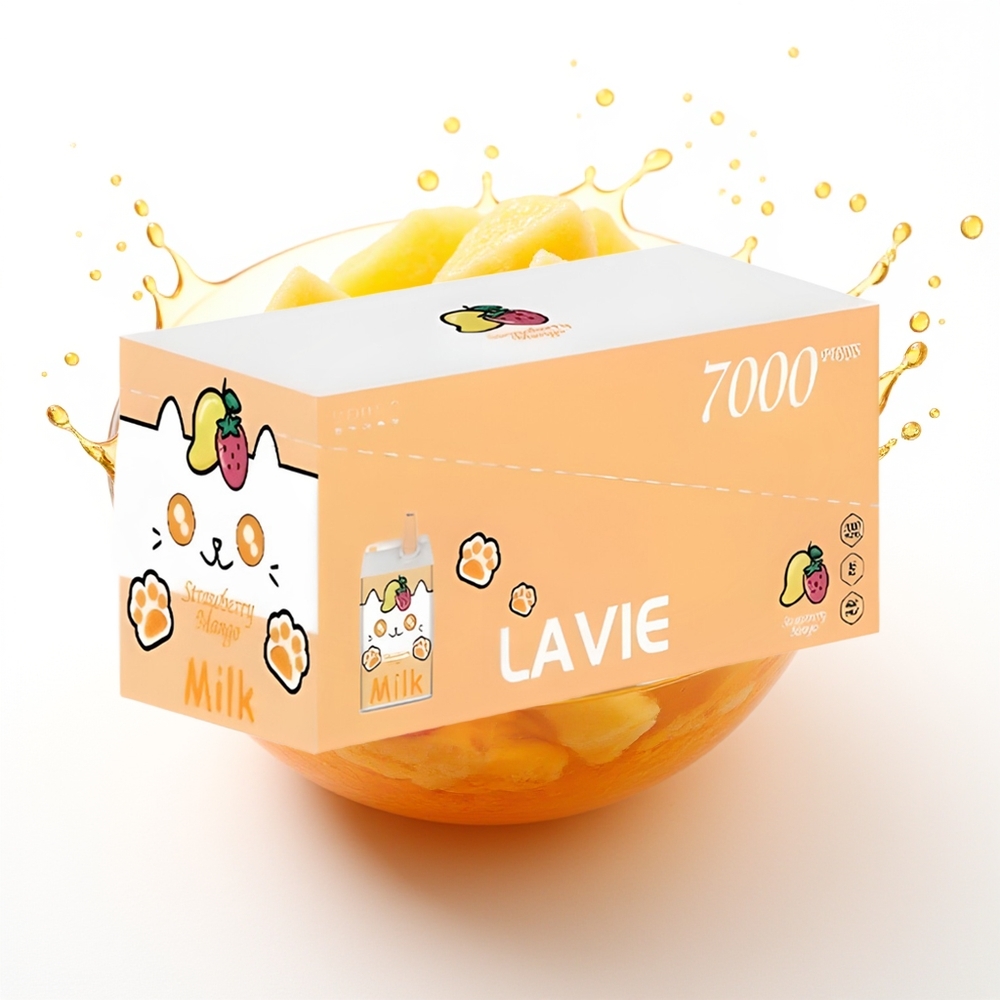 LAVIE Milk 7000 Puffs 16ML 600mAh Slovenski Jagoda Mango