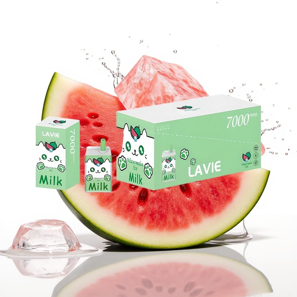 LAVIE Milk 7000 Puffs 16ML Tipka Lubenica Led Enkratni Vape