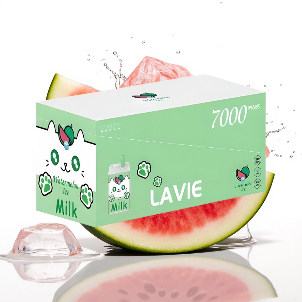 LAVIE Milk 7000 Puffs 16ML Tipka Lubenica Led Enkratni Vape