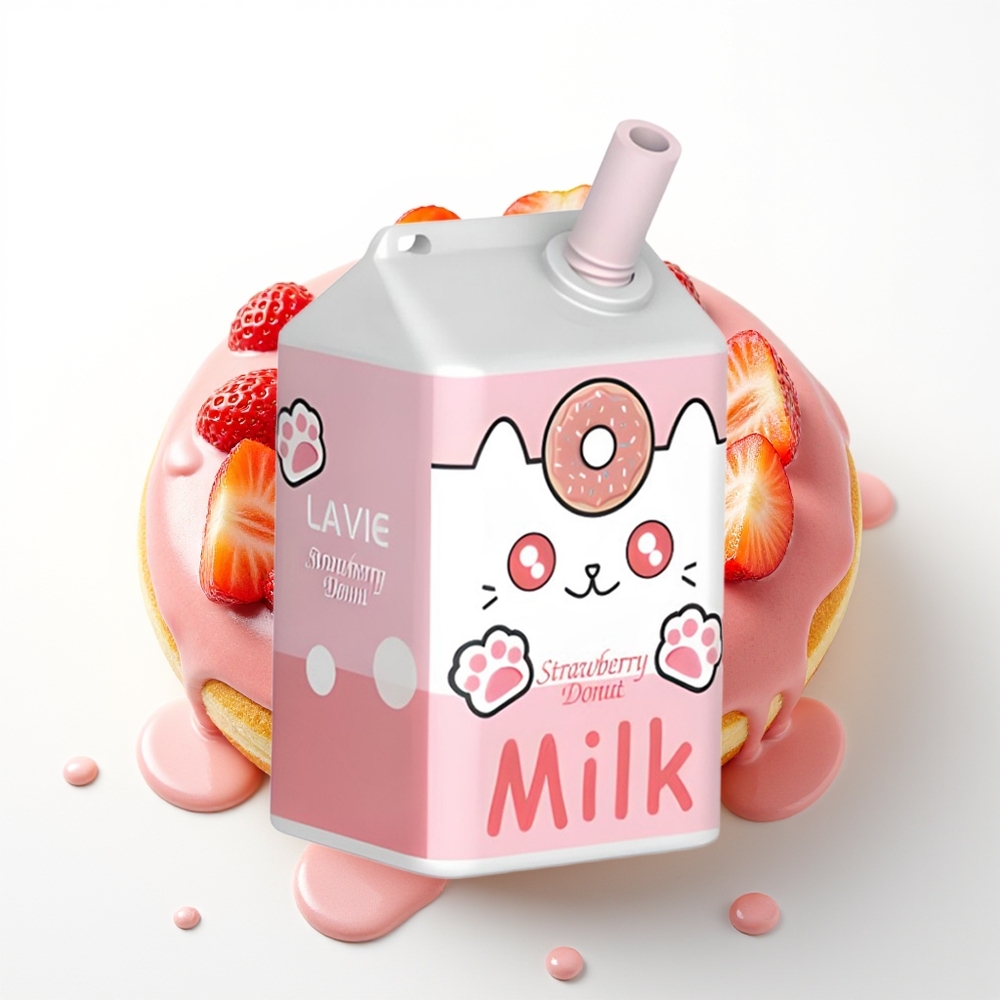 LAVIE Milk 7000 Puffs 16ML Tipkovnična Jagodna Krofna