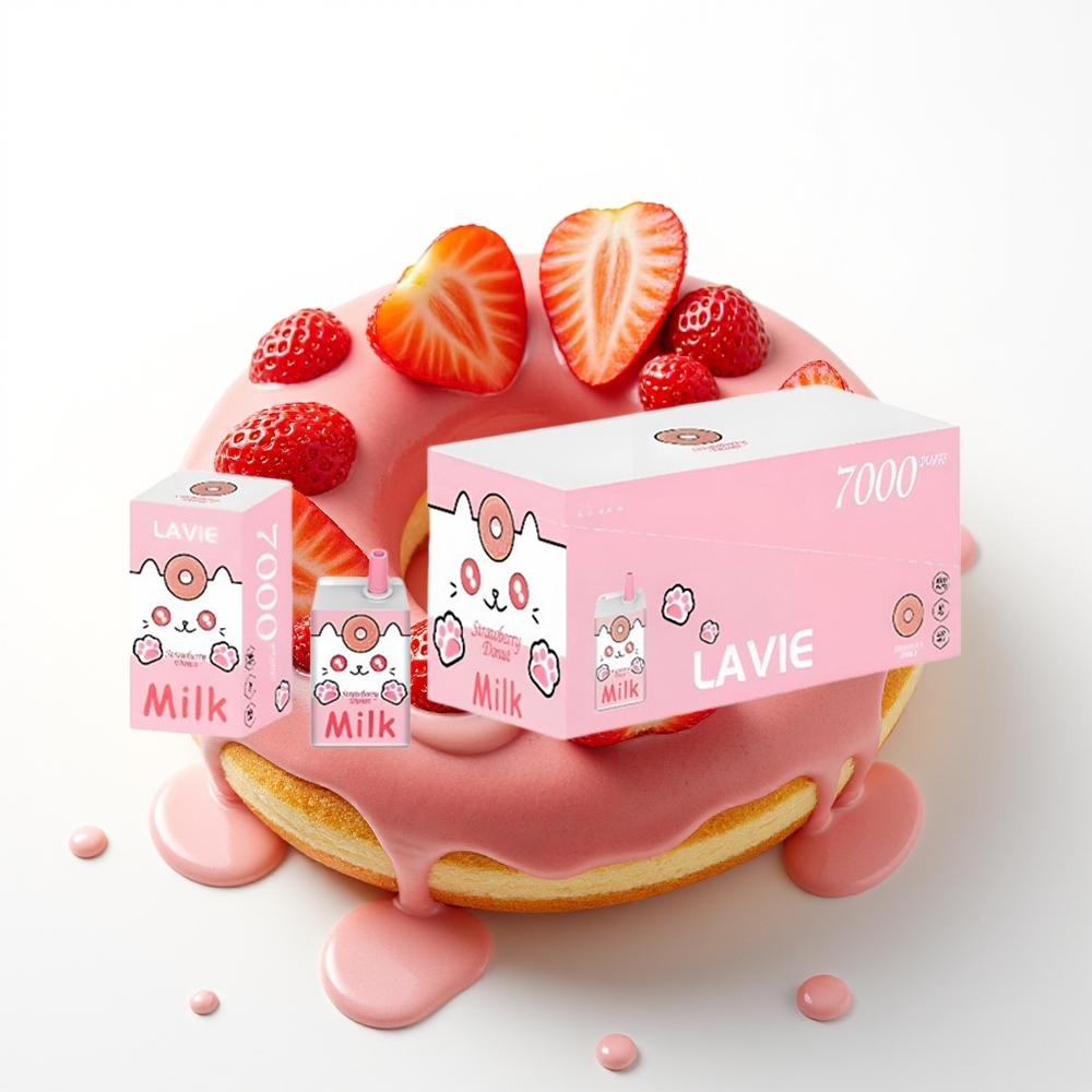 LAVIE Milk 7000 Puffs 16ML Tipkovnična Jagodna Krofna