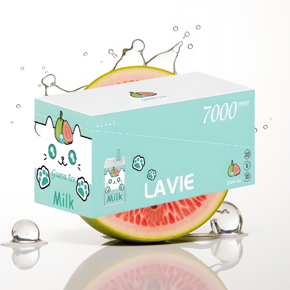 LAVIE Milk 7000 Puffs 16ML Type C Gvajdov Led Enkratni Vape