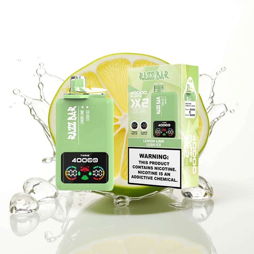 Razz Bar 40000 Puffs Enkratna Vape Limeta Ledenega Očesa 1.0Ohm 2 650mAh