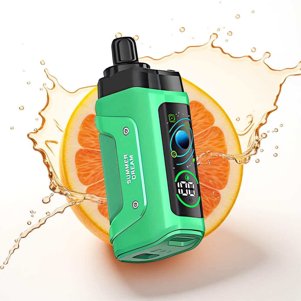 Razz Bar 45000 Puffs Tipkovni Navoj & Nastavljiv Pretok Poletna Sanja
