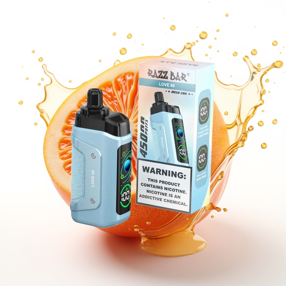 Razz Bar 45000 Puffs Tipkovni Vape Ljubezen 66 1.0 Ohm Mesh Type-C