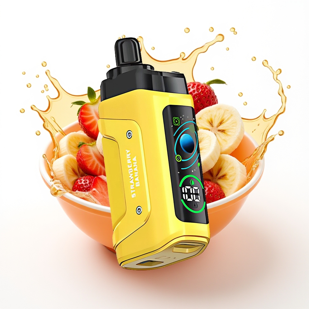 Razz Bar 45000 Puffs Tipkovni Zračni Tok Jagoda Bananica