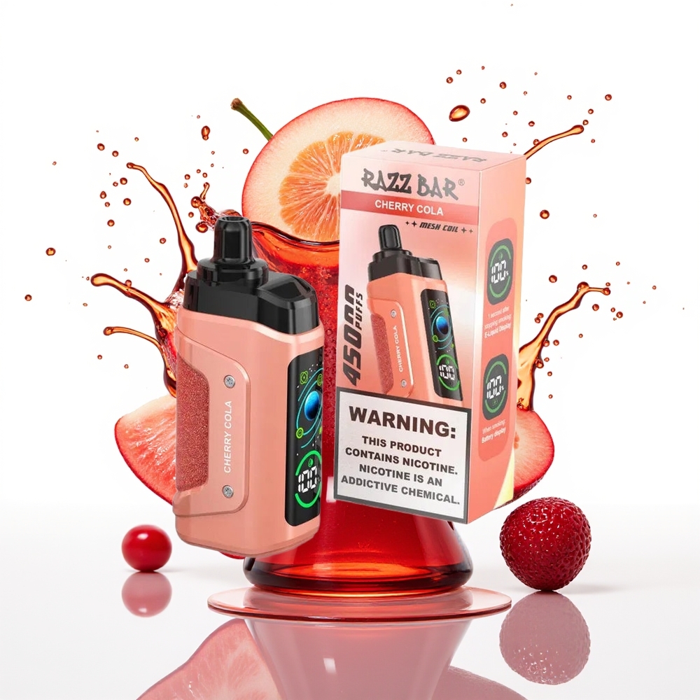 Razz Bar 45000 Puffs Tipkovni Zračni Tok Češnjeva Kola