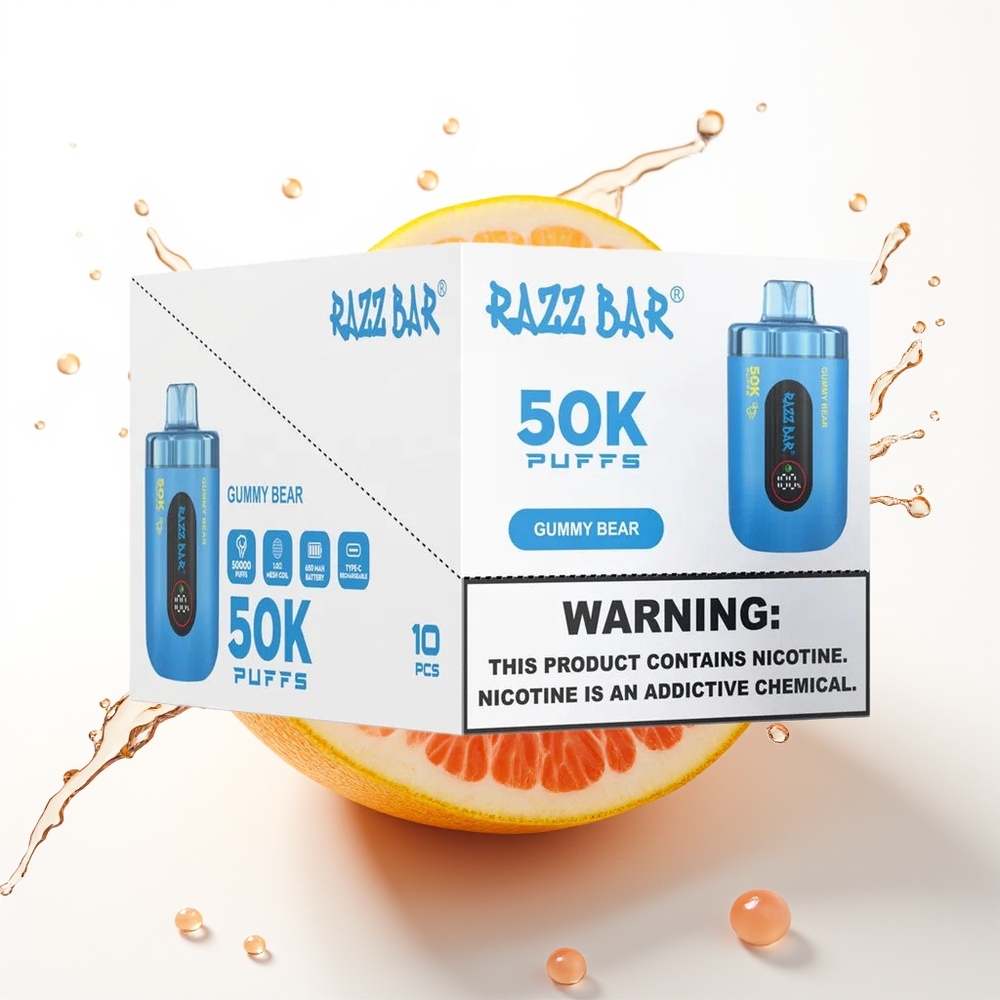 Razz Bar 50K Gudž Medved 1.0 Ohm 650 mAh Enkratni Vape