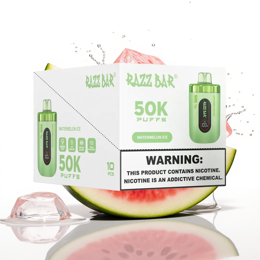 Razz Bar 50K Puffs Lubenica Led 1.0 Ohm Mesh 650mAh