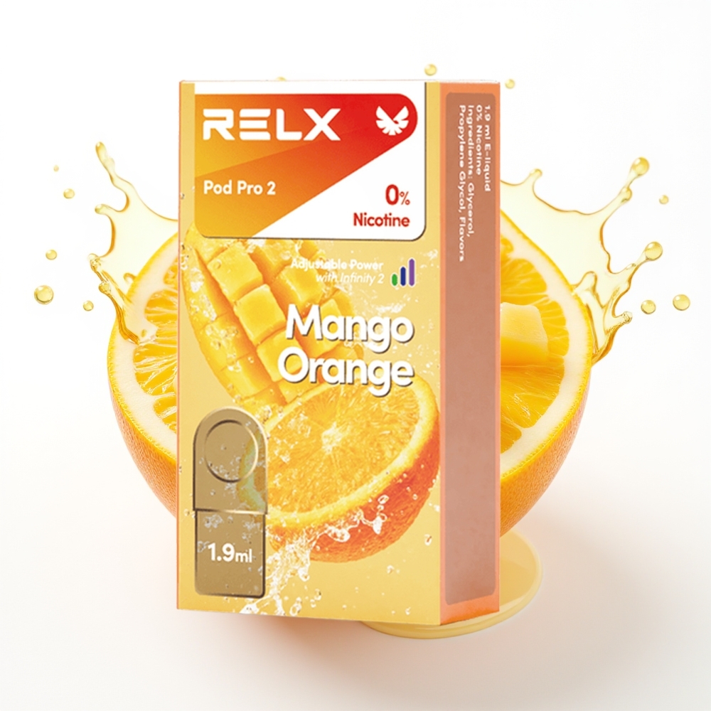 Relx Pod Pro 2 1,9 ml 600 potegov Mango Oranžna