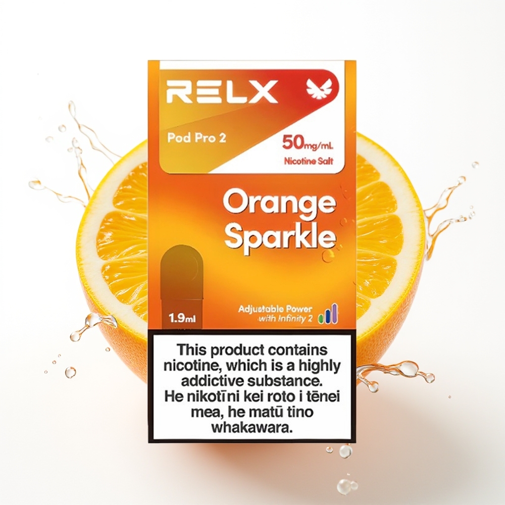 Relx Pod Pro 2 1.9ml/600 potegov 3 načini oranžni sijaj