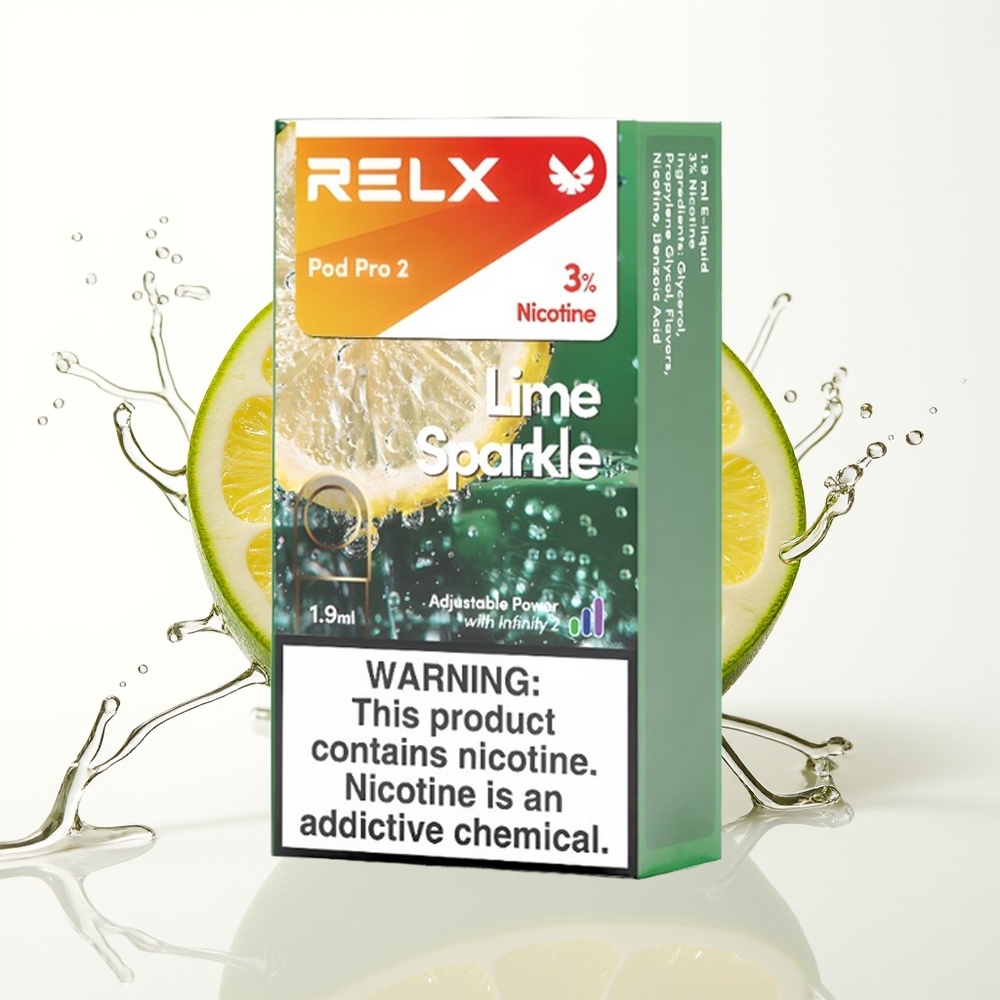 Relx Pod Pro 2 600 puffs 1.9ml 3 načini Limeta Iskra
