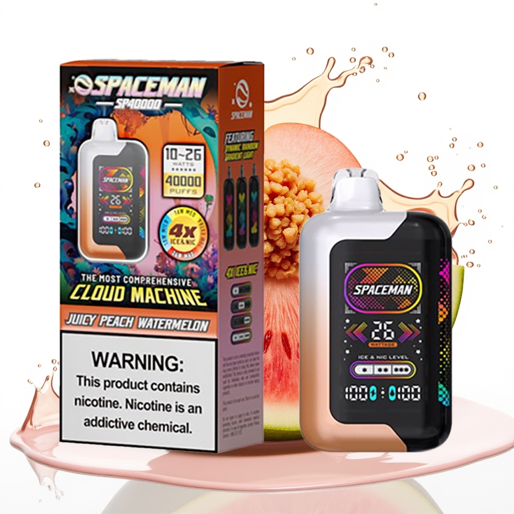 SMOK SPACEMAN SP40000 20ml 50mg Sok Breskve Lubenice Disposabil Vape