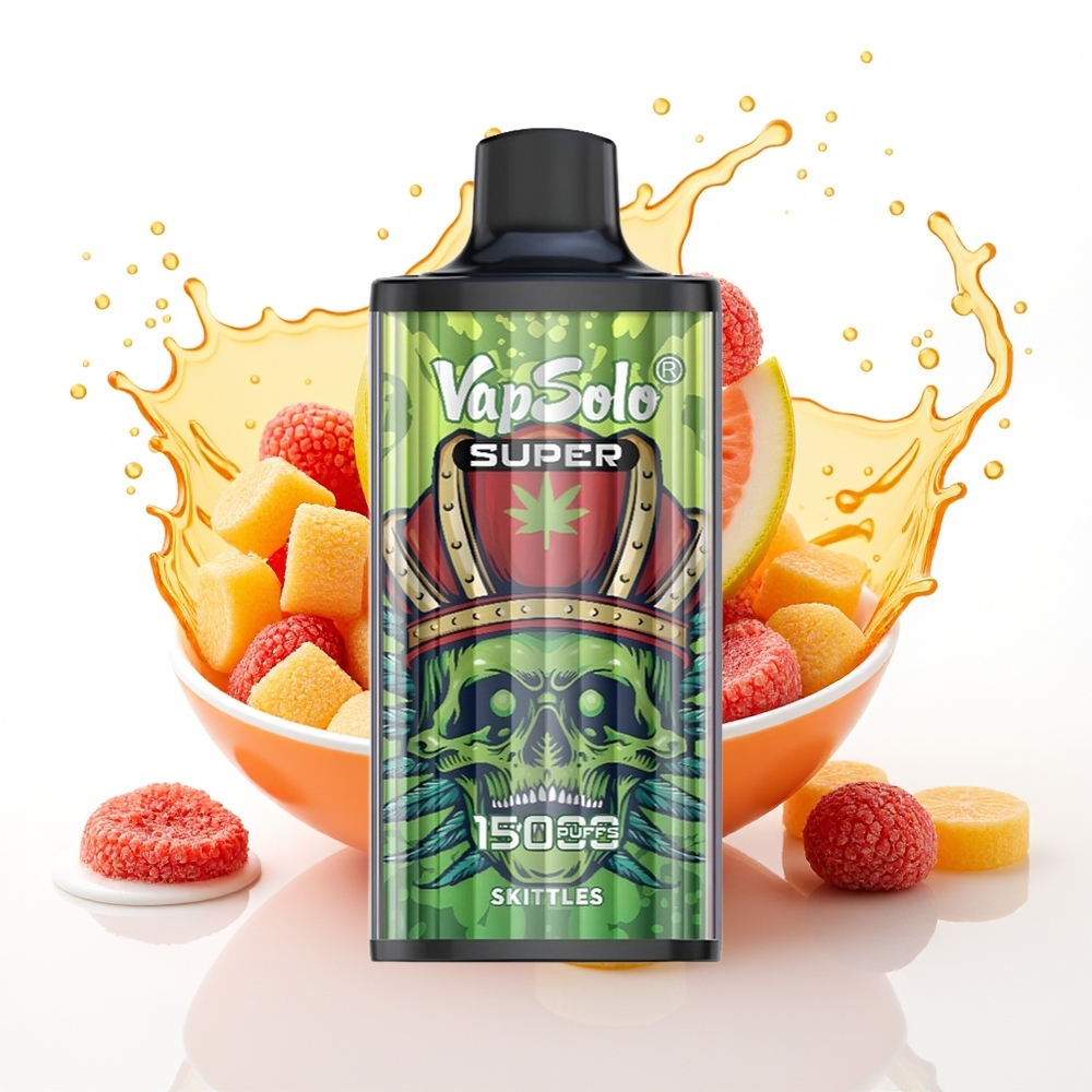 Vapsolo Super 15000 Puffs 40ml 850mah Dispozabilna Vape Skittles