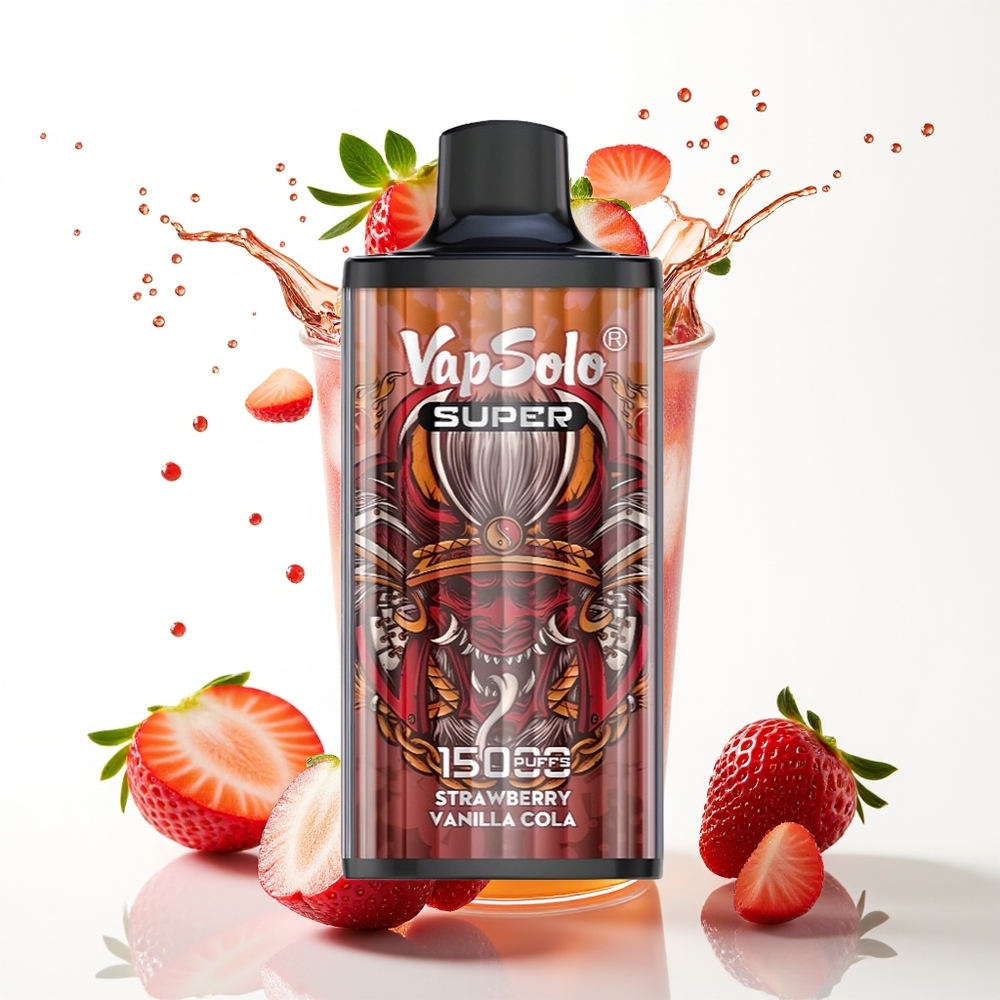 Vapsolo Super 15000 Puffs 40ml 850mah Jagoda Vanilija Kola