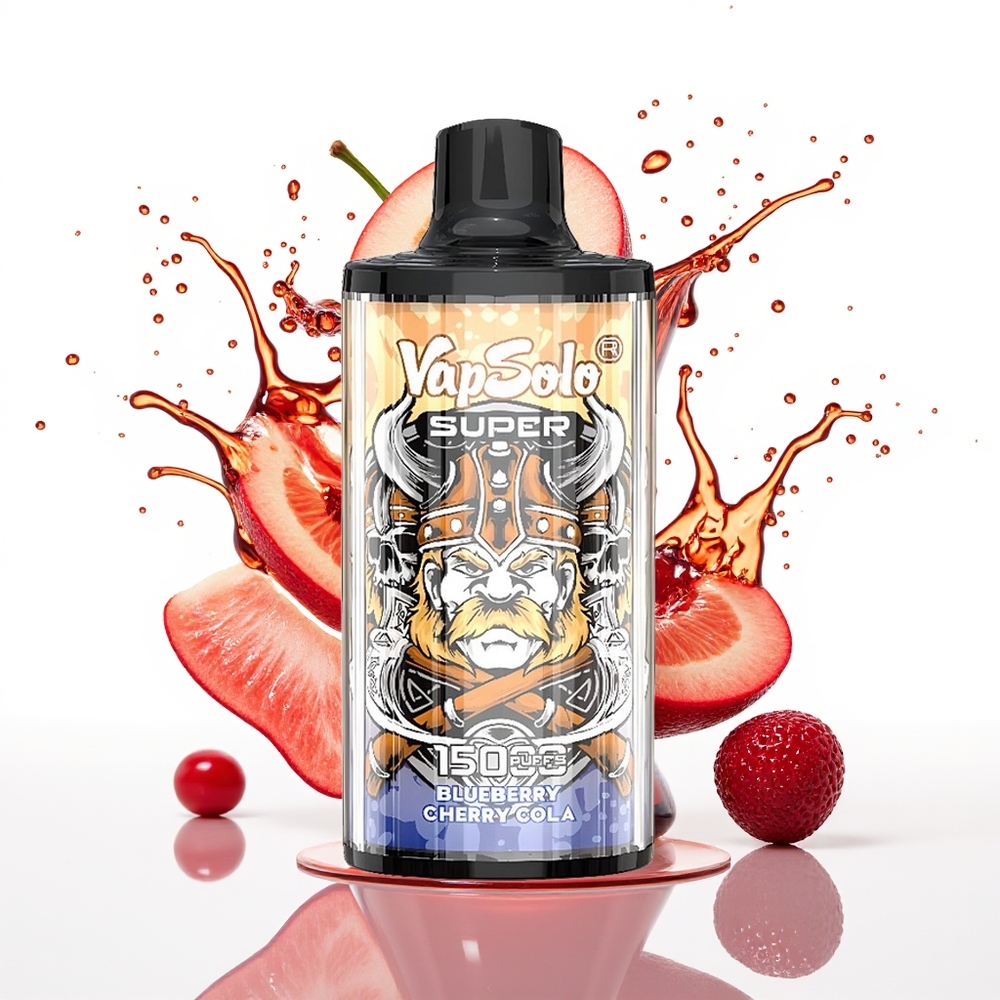 Vapsolo Super 15000 Puffs 40ml Češnjeva Kola Enkratni Vape