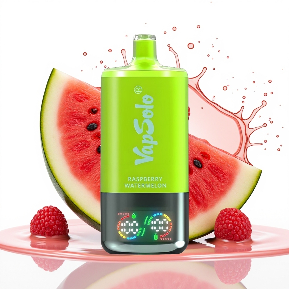 VapSolo Triple 30000 Puffs 40ml Enkratni Vape Malina Lubenica