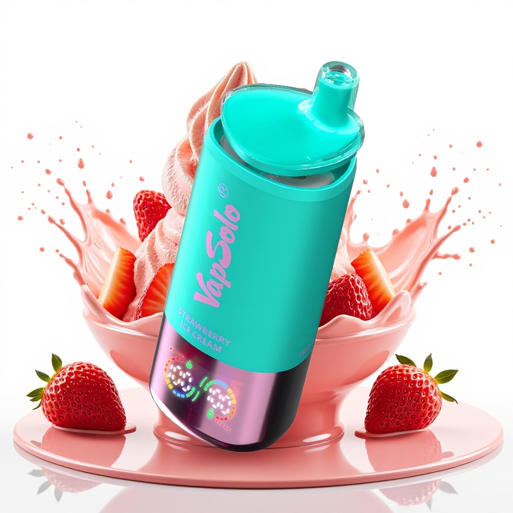 Vapsolo Triple 30000 Puffs 40ml Jagoda Sladoled Tip-C