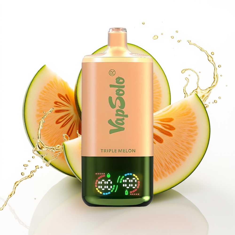 Vapsolo Triple 30000 Puffs 40ml Trojni Melon Enkratni Vape