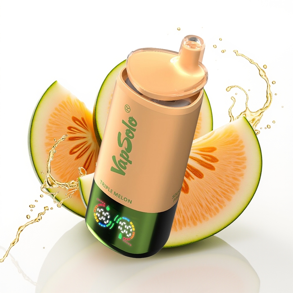 Vapsolo Triple 30000 Puffs 40ml Trojni Melon Enkratni Vape