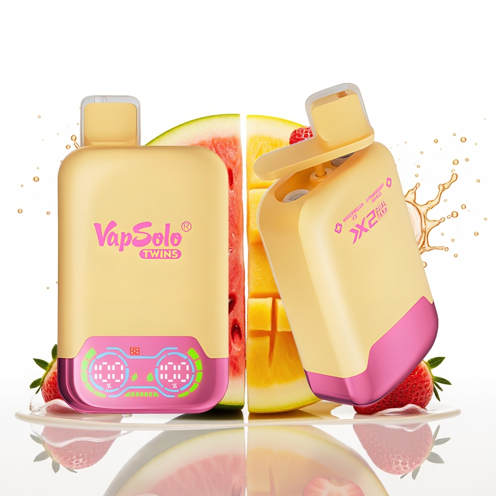 Vapsolo Twins 20000 Puffs 40 ml Lubenica Led & Jagoda Mango