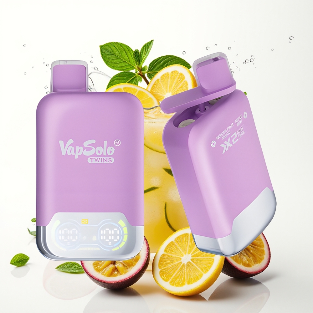 Vapsolo Twins 20000 Puffs 40ml/20mg Pasijonirana Mojito & Trojna Meta