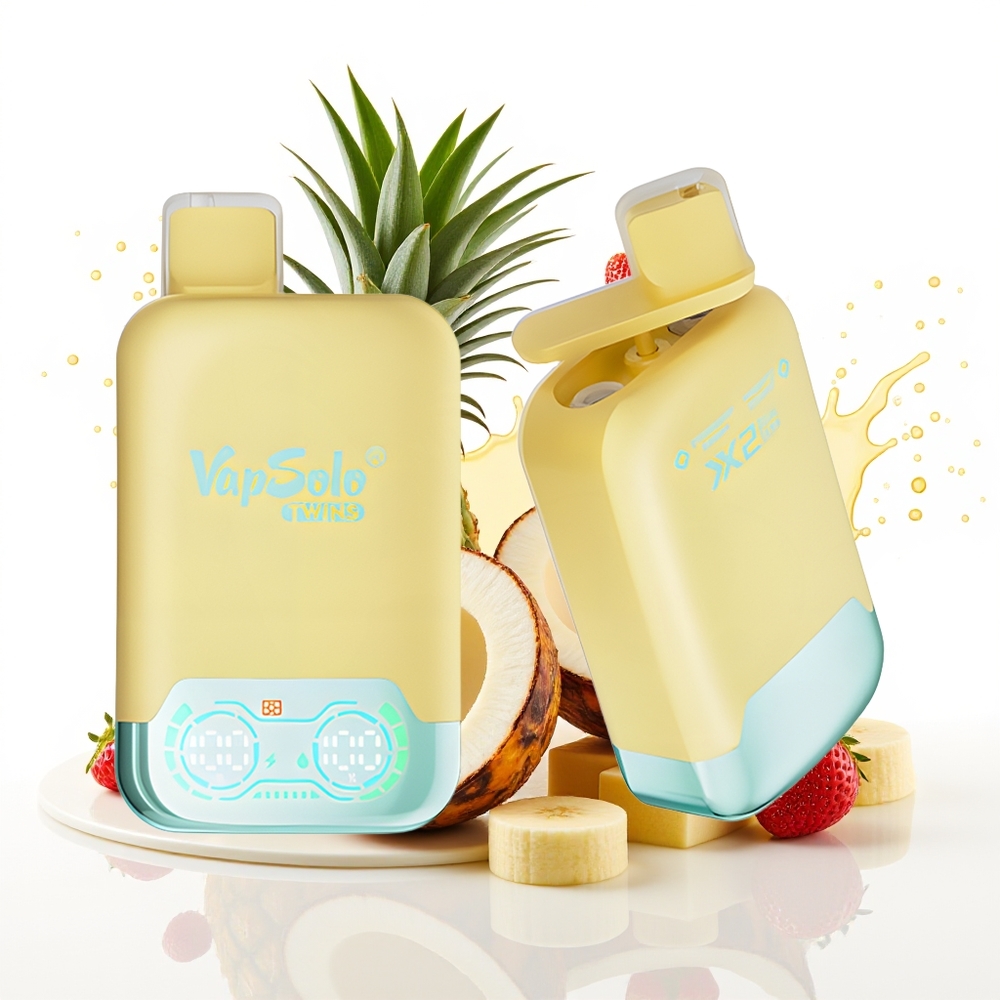 Vapsolo Twins 20000 Puffs 40ml Ananas Kokos & Jagoda Banana Tip-C