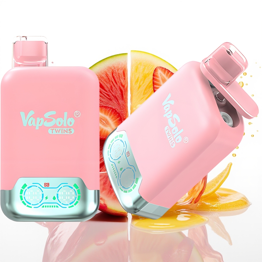 Vapsolo Twins 20000 Puffs 40ml Jagoda Led & Mango Breskev Lubenica