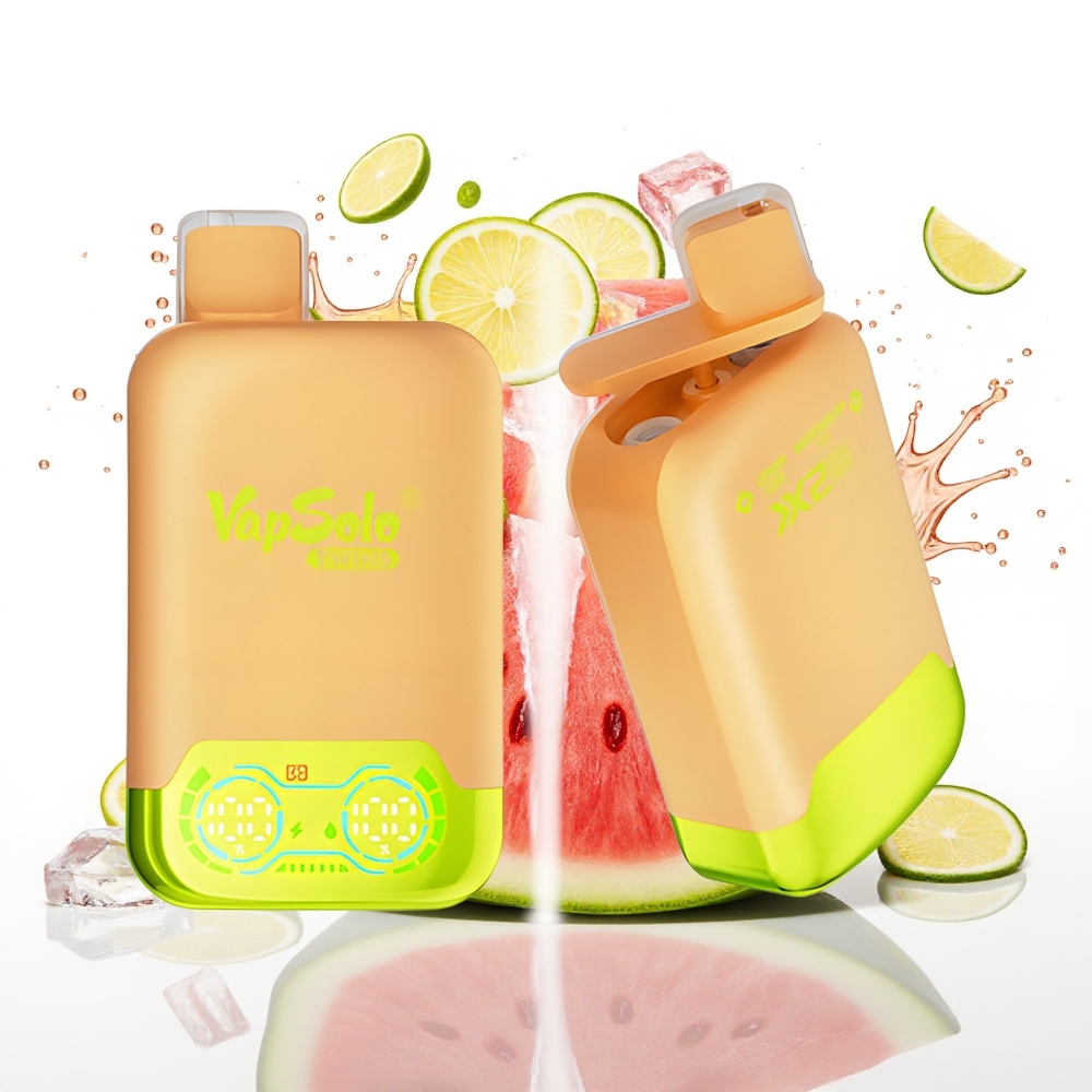 Vapsolo Twins 20000 Puffs 40ml Ljubičasta Limeta in Lubenica Led Enkratni Vape